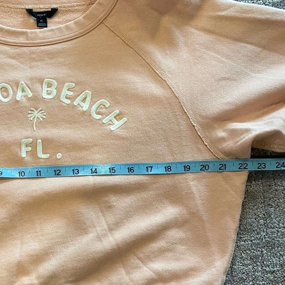 J. Crew Peach 'Cocoa Beach FL' Crewneck Sweatshirt